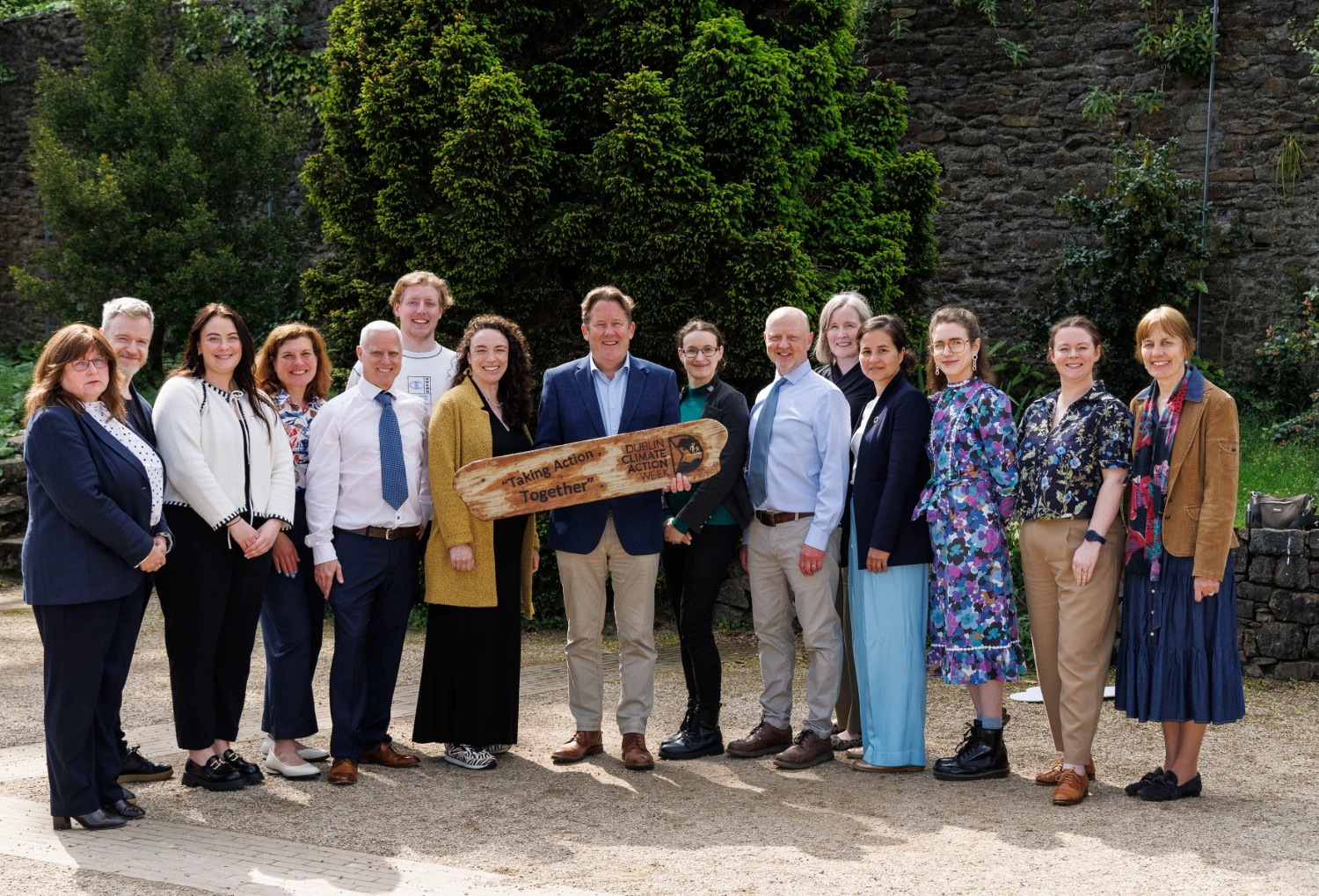 Photo of a group of people - the organisers of Dublin Climate Action Week 2025