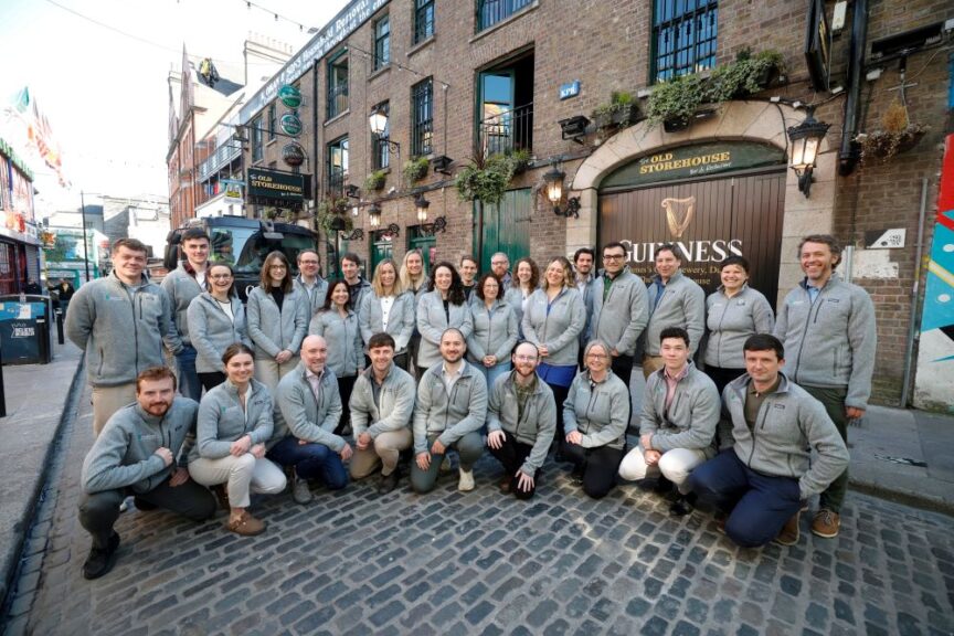 A photo of the Codema team taken in Temple Bar