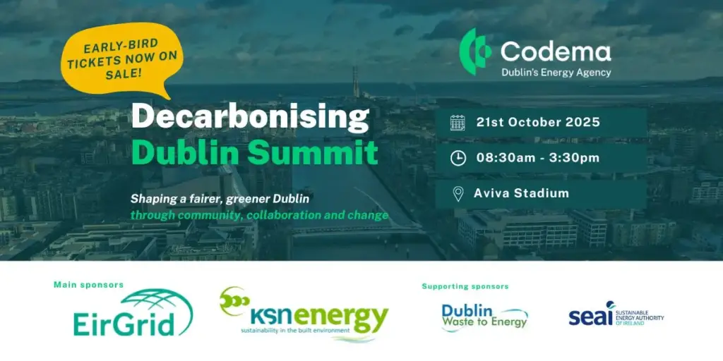 Image promoting Decarbonising Dublin Summit