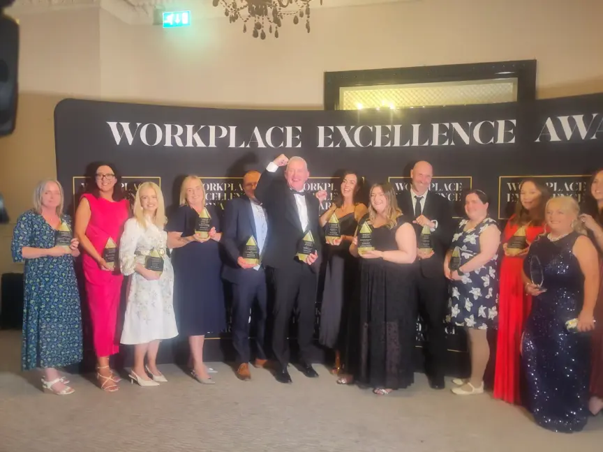 Group photo of the winners of the Workplace Excellence Awards, with Codema's Edel Giltenane pictured on the far left.