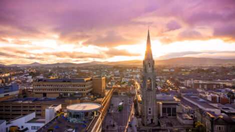 Aerial view of Dún Laoghaire.